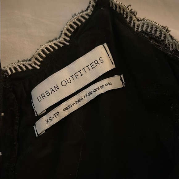 Black Floral Embroidered Mini Dress - Picture 4 of 5